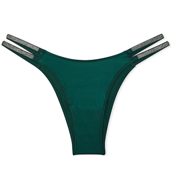 💚 XXL VS Very Sexy Double Strap Shine Strap Brazilian Panty 💚 - Picture 4 of 16